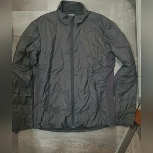 Icebreaker Merinoloft Gray Lightweight Puffer Jacket. L. Merino Wool Blend. Flaw